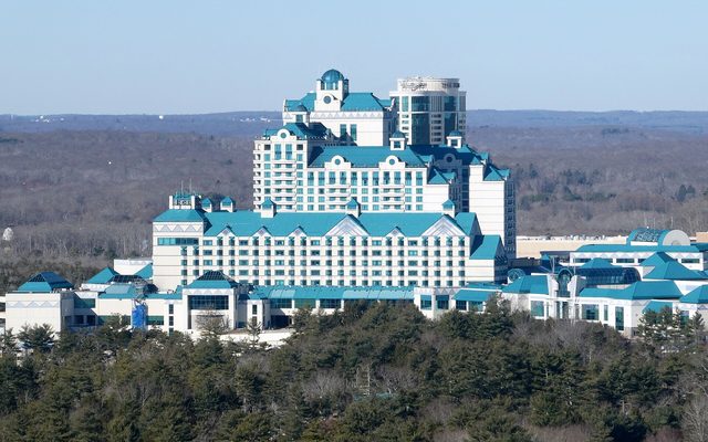 Grand Pequot Tower at Foxwoods Resort Casino, Mashantucket, from Lantern Hill